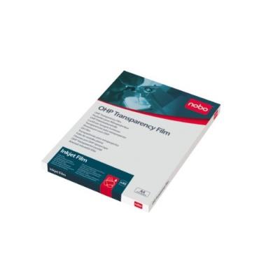 Nobo Inkjet Side Stripe OHP Film - film transparent - 50 feuille(s)