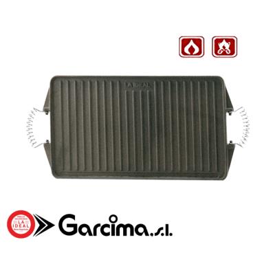 Garcima plancha rectangulaire en fonte 44x24cm