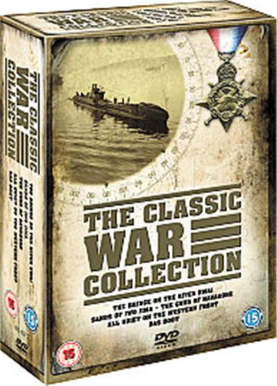 The Classic War Collection - Bridge On The River Kwai/Das Boot/Guns Of Navarone/All Quiet On The Western Front/Sands Of Iwo Jima , (Box Set)