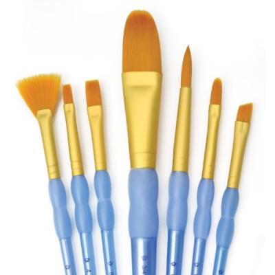 ROYAL & LANGNICKEL CRAFTER'S CHOICE SET DE PINCEAUX VARIÉTÉ OVALES 7 PIÈCES