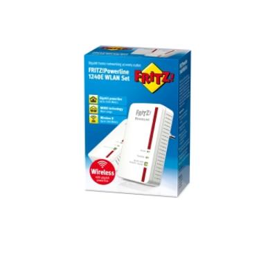 AVM FRITZ!Powerline 1240E - WLAN Set - pont - 802.11b/g/n - Branchement mural