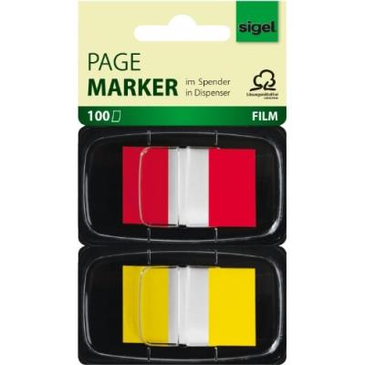 Sigel index repositionnables z-marker film color-tip, sigel gmbh hn496