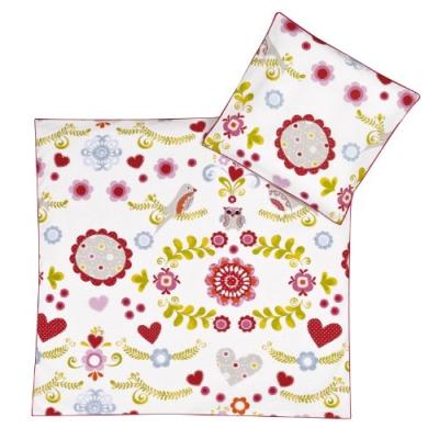 MY JULIUS 8410013600 PARURE DE LIT BLOOM AVEC HOUSSE 80 X 80 CM ET TAIE 35 X 40 CM