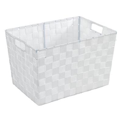 Wenko 19883100 Corbeille Salle de Bains Adria M Blanc