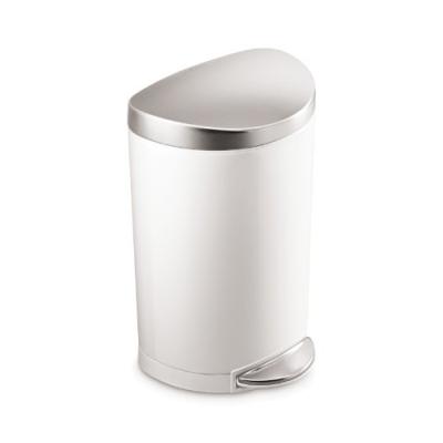 SIMPLEHUMAN POUBELLE À PÉDALE DEMI-LUNE INOX ANTI-TRACES 10 L