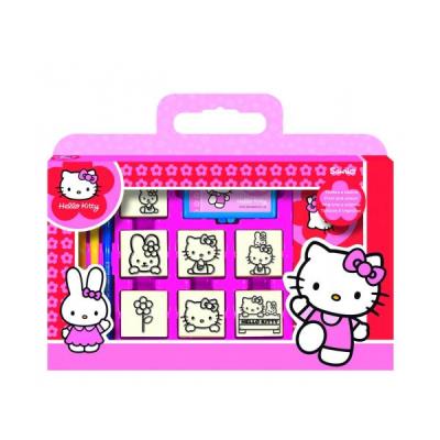 MULTIPRINT - Valisette 7 tampons hello kitty