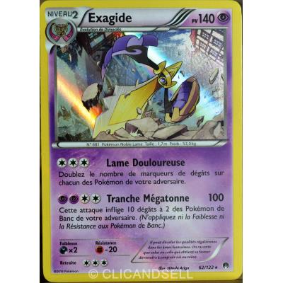 Acheter carte Pokémon 62/122 Exagide 140 PV XY - Rupture Turbo NEUF FR État correct - 16,00 € carte Pokémon 62/122 Exagide 140 PV XY - Rupture Turbo NEUF FR État correct - Pokémon reconditionné disponible sur Fnac