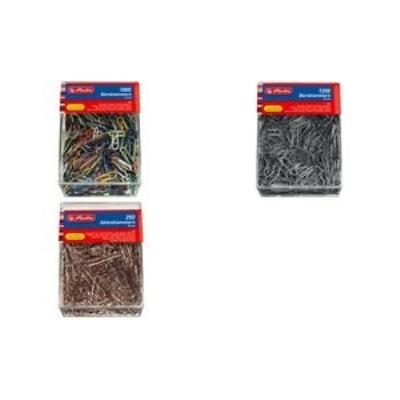 Herlitz - Trombones, En Métal, 26 Mm, Couleurs Assorties Plastifiés Contenu 100 Pièces (08760811)