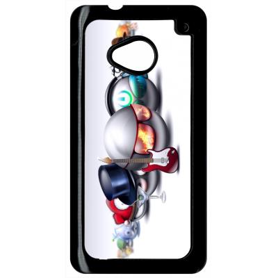 Coque HTC m7 rocking smileys