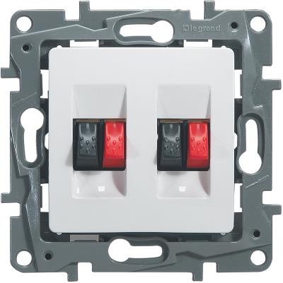 Legrand LEG96623 Double Prise Haut Parleur éclat Niloe
