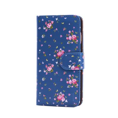 Étui Apple iPhone 7 -FloralBook- par 32nd® - Rose Retro Indigo