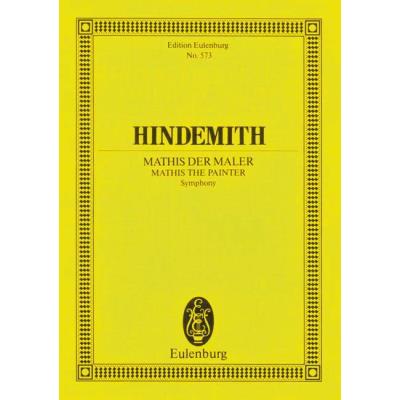 Partitions classique EULENBURG HINDEMITH PAUL - SYMPHONY MATHIS THE PAINTER - ORCHESTRA Format poche