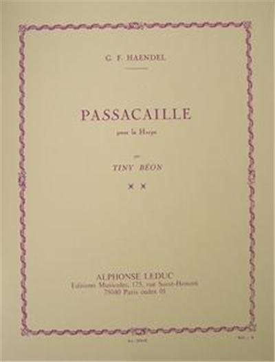 Haendel G.F. Passacaille Pour La Harpe