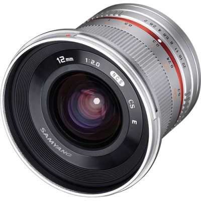 Samyang 12mm f/2 NCS CS Argent (Canon M) (Objectifs pour Hybride)