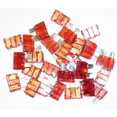 Fusibles Enfichables 10 Ampères Sachet De 25 Fusibles