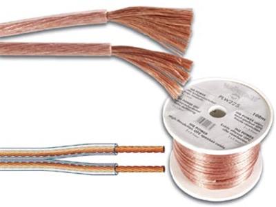 Velleman - Câble Haut-Parleur - Transparent - 2 x 1.50mm - 100m