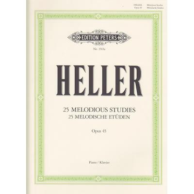 Méthodes et pédagogie EDITION PETERS HELLER S. - 25 ETUDES MELODIQUES OP.45 - PIANO Piano