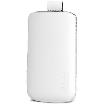 Etui cuir pocket Valenta Neo Diamonds Blanc taille 17