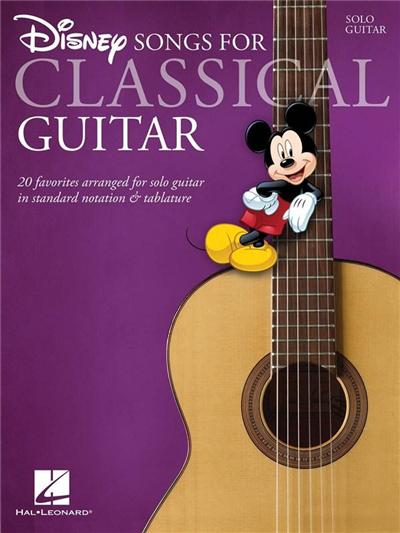 Hal Leonard Disney Songs For Classical Guitar Tab.