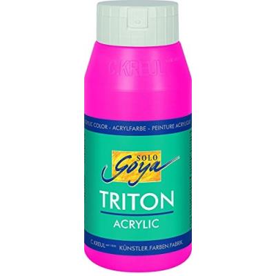 Triton 17064 - peinture acrylique - 750ml - rose fluorescent solo goya 17063