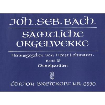 Partitions classique EDITION BREITKOPF BACH J.S. - INTEGRALE POUR ORGUE VOL.10 Orgue