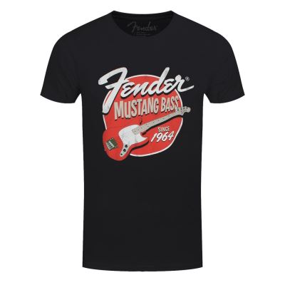 Fender T-Shirt Mustang Bass Homme NoirL