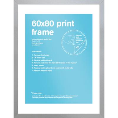 Cadre pour affiches Argent 60x80cm - Eton