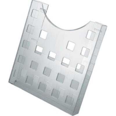 helit support mural pour porte revue, gris transparent