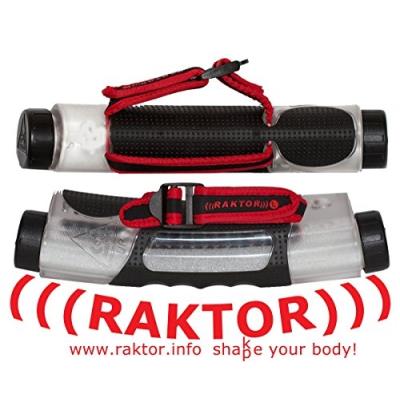 Raktor 1000 kit dhaltères réactives transparent rouge noir