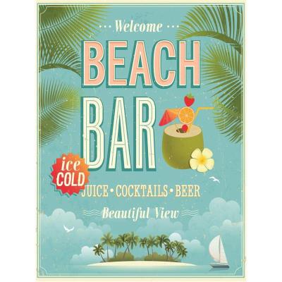 Tableau Tableau Beach Bar - 30x40 cm