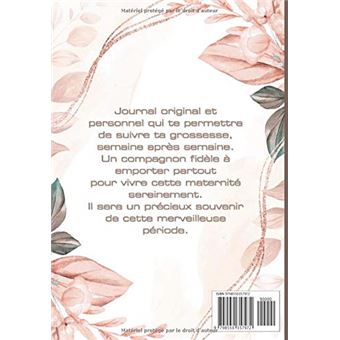 Mon Journal De Grossesse à Compléter Avec AMOUR : Carnet de grossesse à  remplir - 100 pages Format 18 x 25 cm - broché - NLFBP Editions, Livre tous  les livres à la Fnac