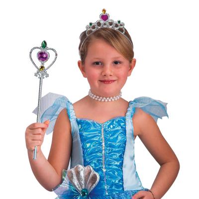 Set princesse argenté fille taille unique