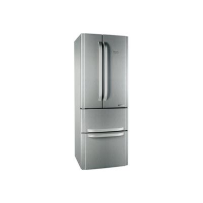 Hotpoint Ariston Quadrio E4D AAA X C - réfrigérateur/congélateur - style français - pose libre - 70 cm - inox