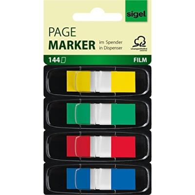 Sigel index repositionnables z-marker film mini color-tip, sigel gmbh hn495