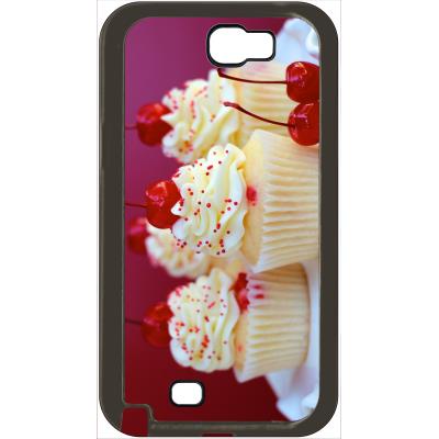 Coque samsung note 2 cupcakes cerise amande