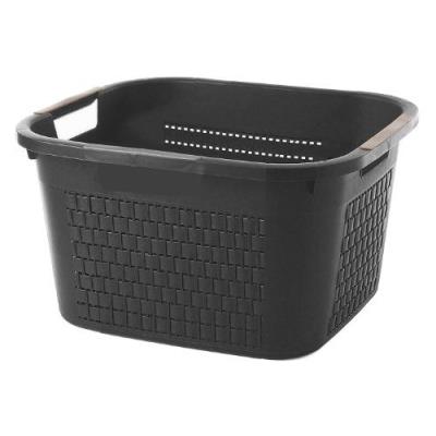 Sundis 4530003 Country Panier à  Linge Petit Modèle Polypropylène Wengé 43 x 33 x 22,5 cm