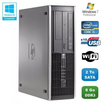 Pc hp compaq elite 8100 sff intel core i5 650 3.2ghz 8go 2to graveur wifi w7