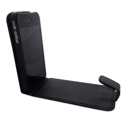 Etui de protection iphone en cuir noir