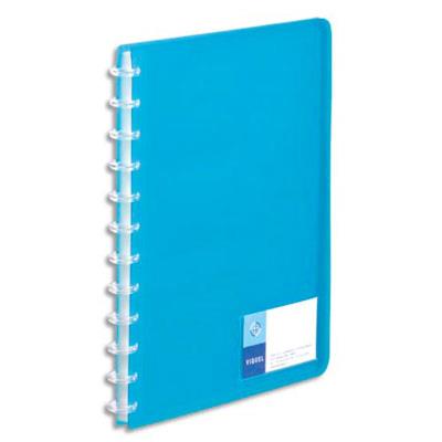 Lot de 12 Protège-documents MAXI GEODE en polypro translucide 7/10. 60 vues, 30 pochettes. Coloris bleu
