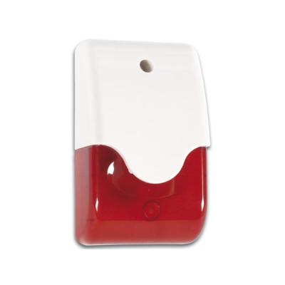 Sirene (110dB) + Stroboscope - Lentille Rouge + Signalisation Led