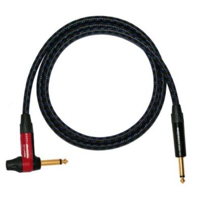 Designacable Np2Rxt-Vdinrd0200-Np2X-B Câble De Guitare Van Damme Xke Neutrik Vers Jack 2 Black & Blue Braid
