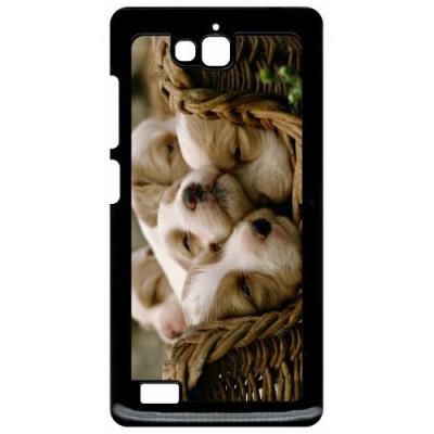 Coque huawei honor 3c et 3c 4g panier a chiots
