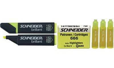 SCHNEIDER - station de recharge SCHNEIDER 666, pour surligneurs, vert