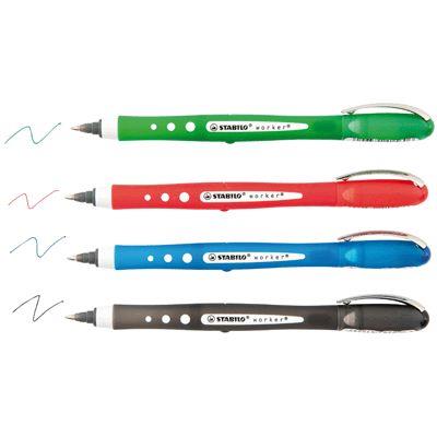 Rollers Worker Color PM assortis Bleu noir rouge vert