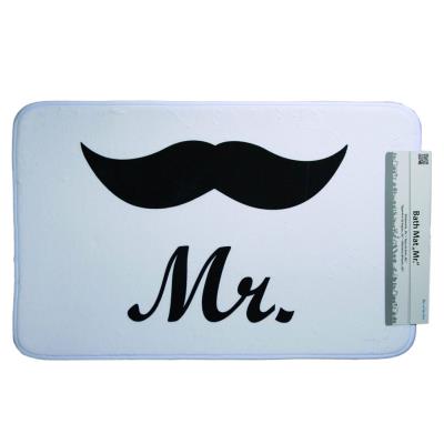 Tapis de sol pour salle-de-bain Mr Moustache