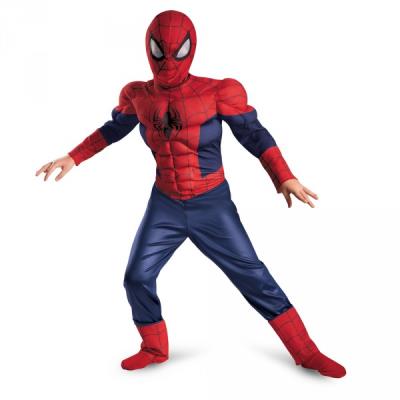 Costume Ultimate Spiderman musclé pour enfant - 10-12 ans
