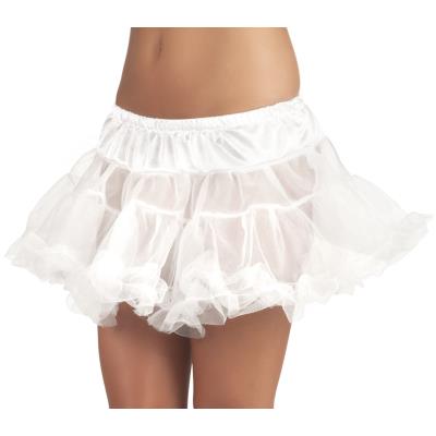 Jupon blanc en tulle femme