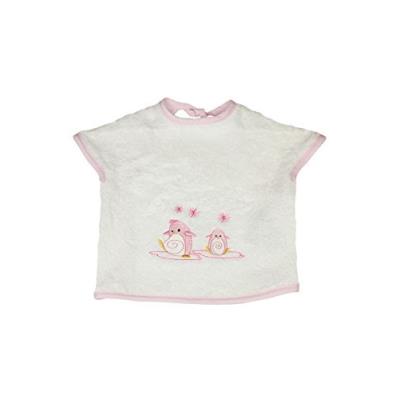 Les bébés d'elyséa bavoir avec motif géant pingouin rose