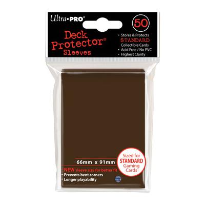 Ultra Pro - 50 pochettes Deck Protectors Solid marron