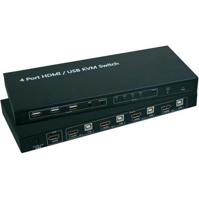 Répartiteur kvm hdmi et usb fernost g-max 4 ports